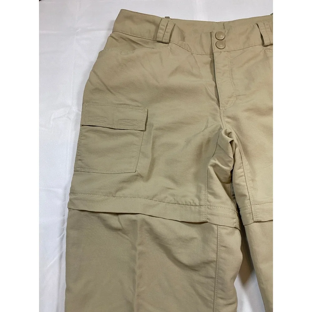 The North Face Women's Khaki Zip Off Convertible Cargo‎ Hiking Pants 10 Gorpcore